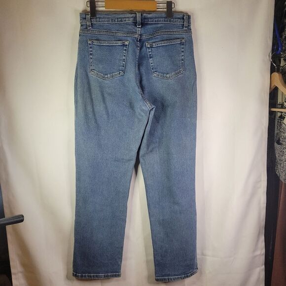 Style & Co Classic Cotton Blue Straight Leg Jeans - Picture 8 of 13